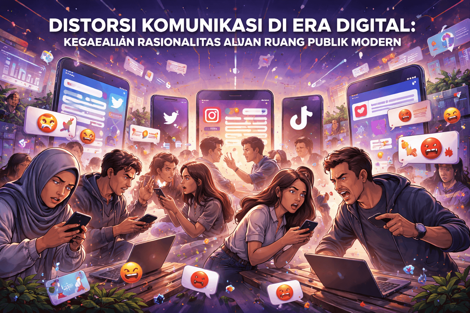 Distorsi Komunikasi di Era Digital: Kegagalan Rasionalitas dalam Ruang Publik Modern